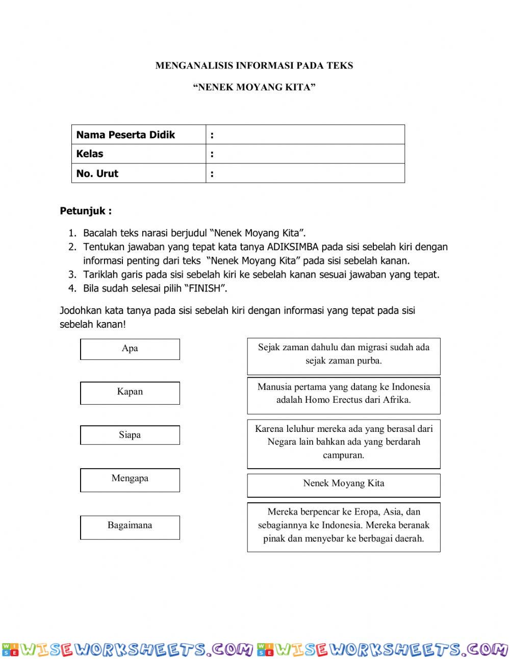 Informasi Penting Teks Narasi