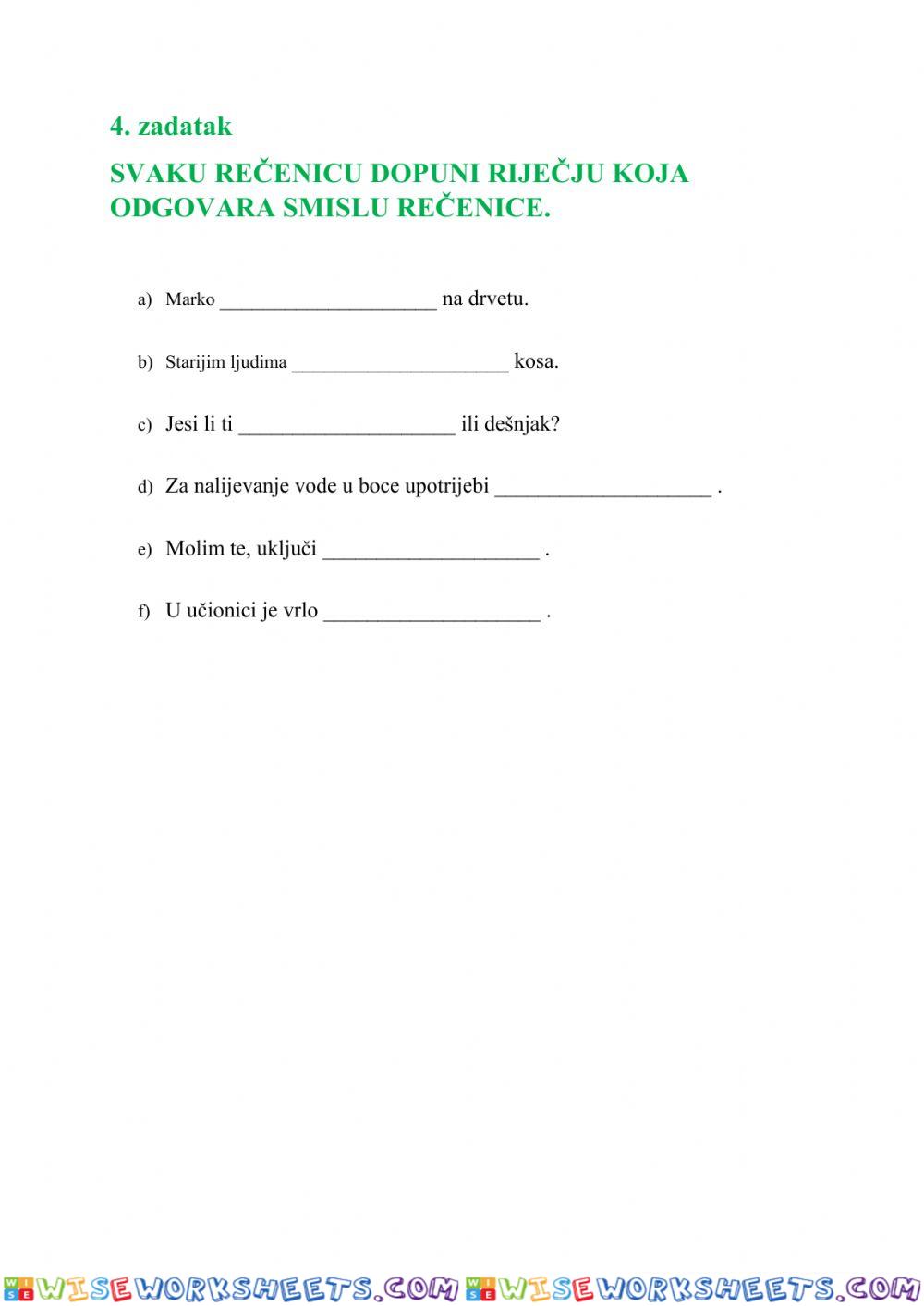 worksheet