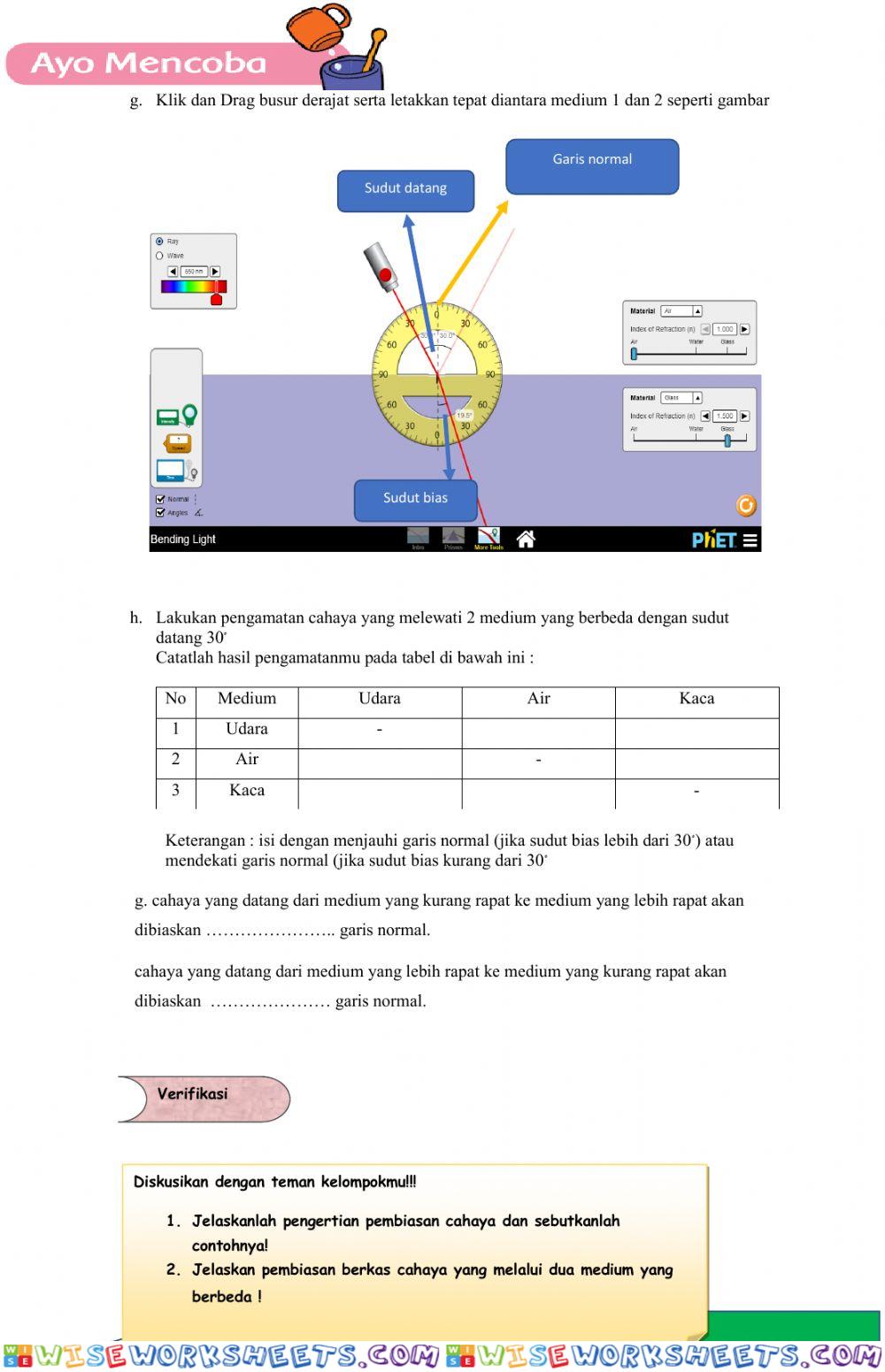 worksheet