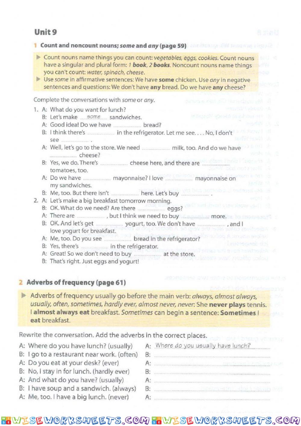 Grammar plus - unit 9