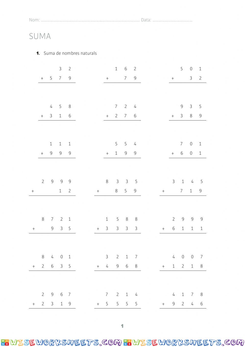 worksheet