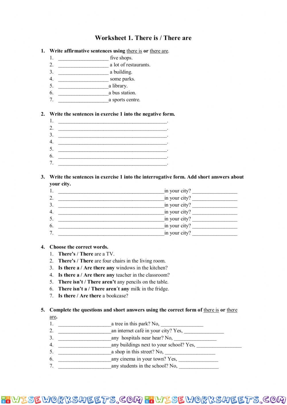 worksheet