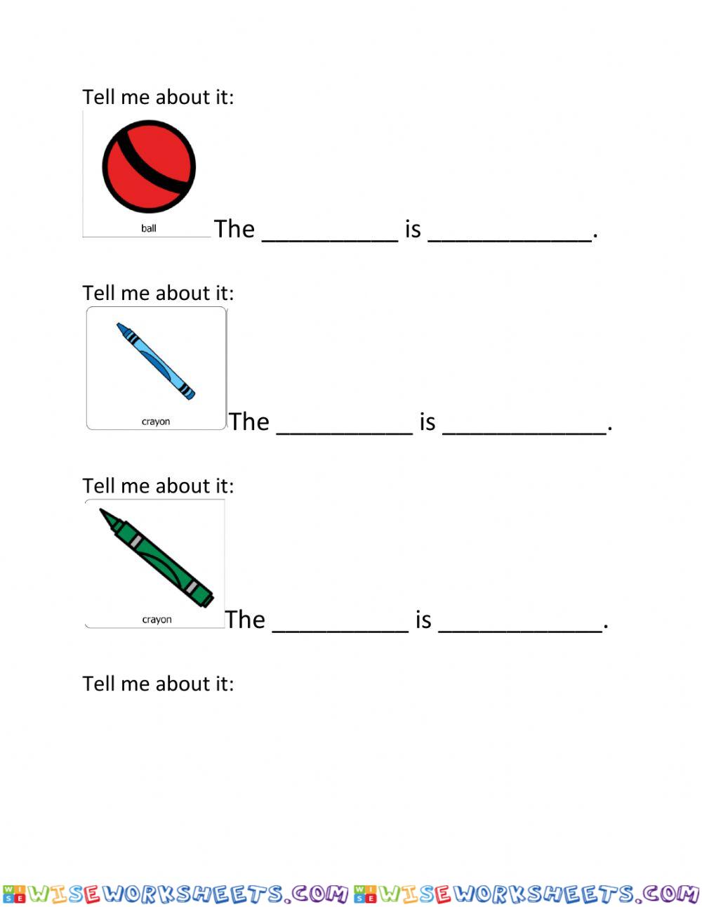 Subject + is + attribute