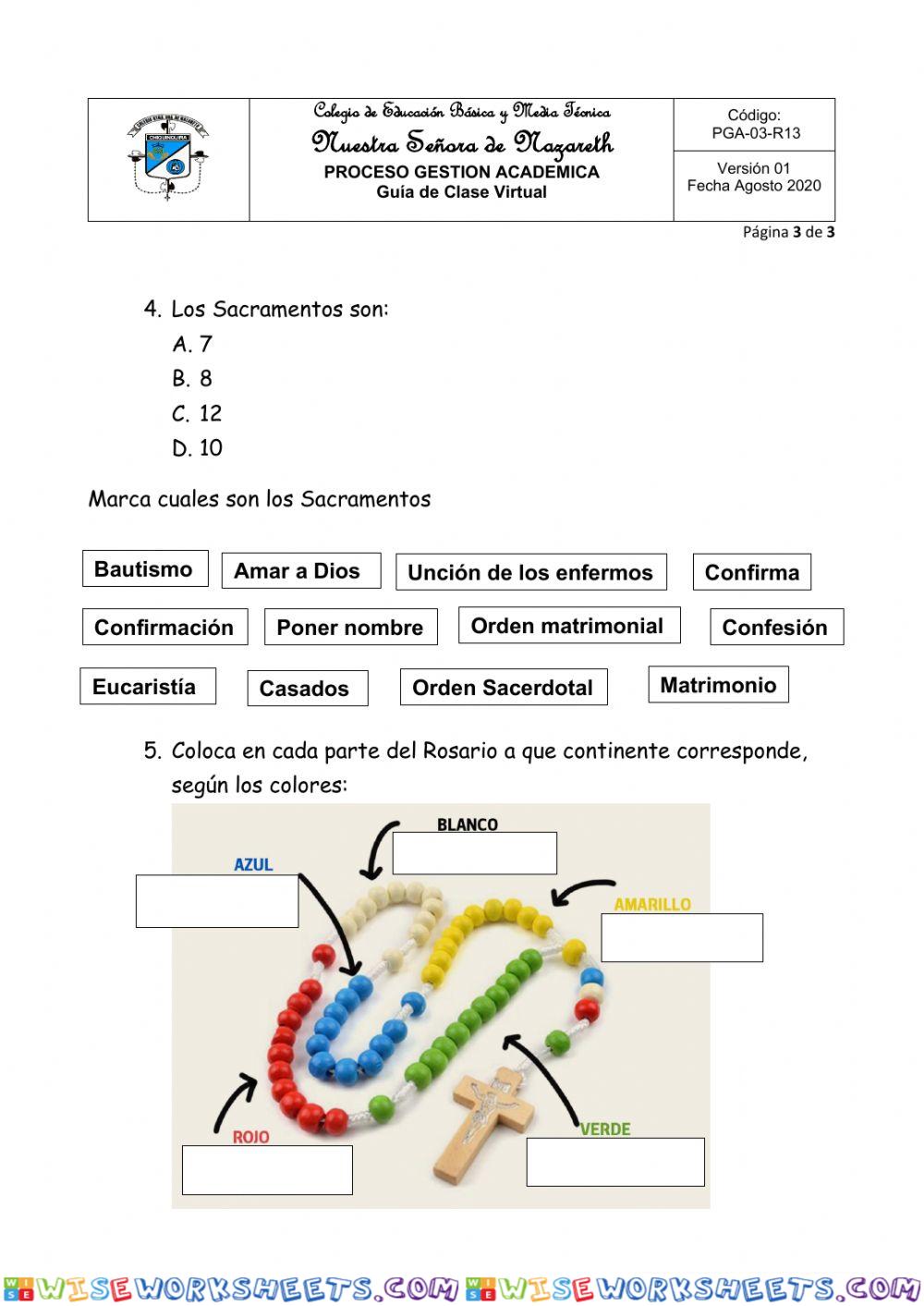 worksheet