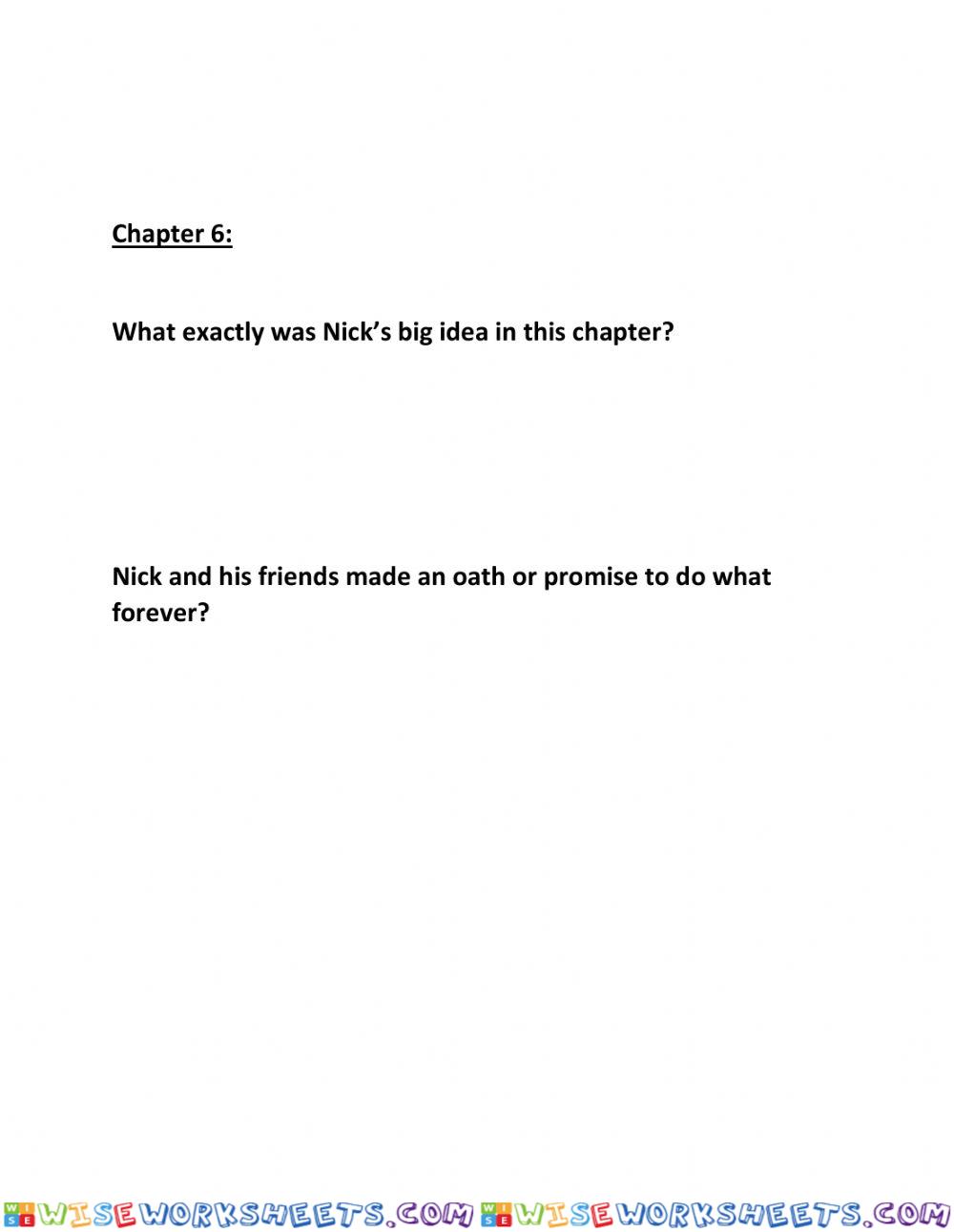 Frindle Questions chapter 6