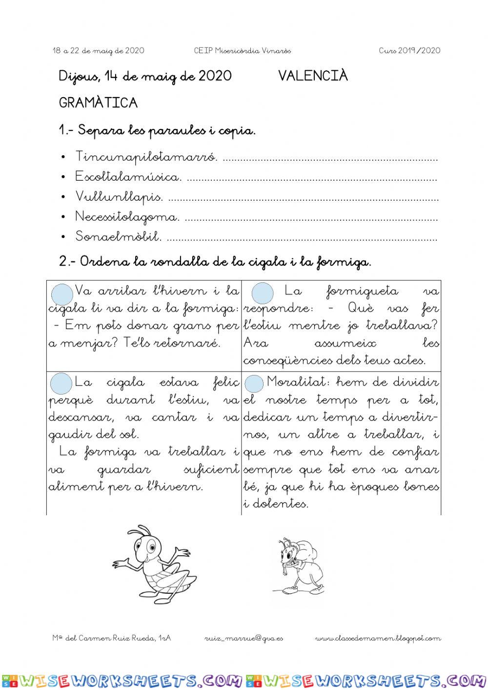 worksheet