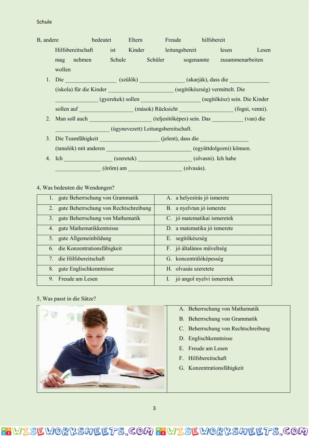 worksheet