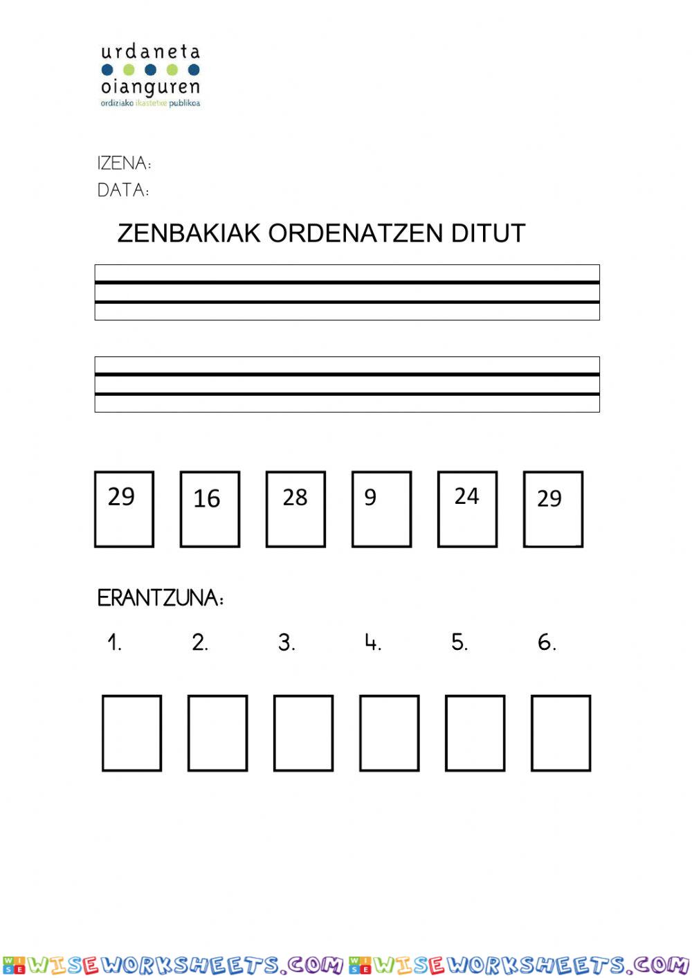 Ordenatu 0-30