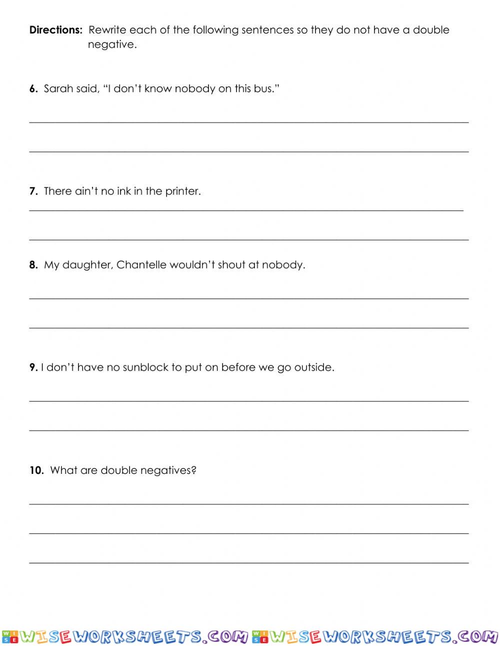 worksheet