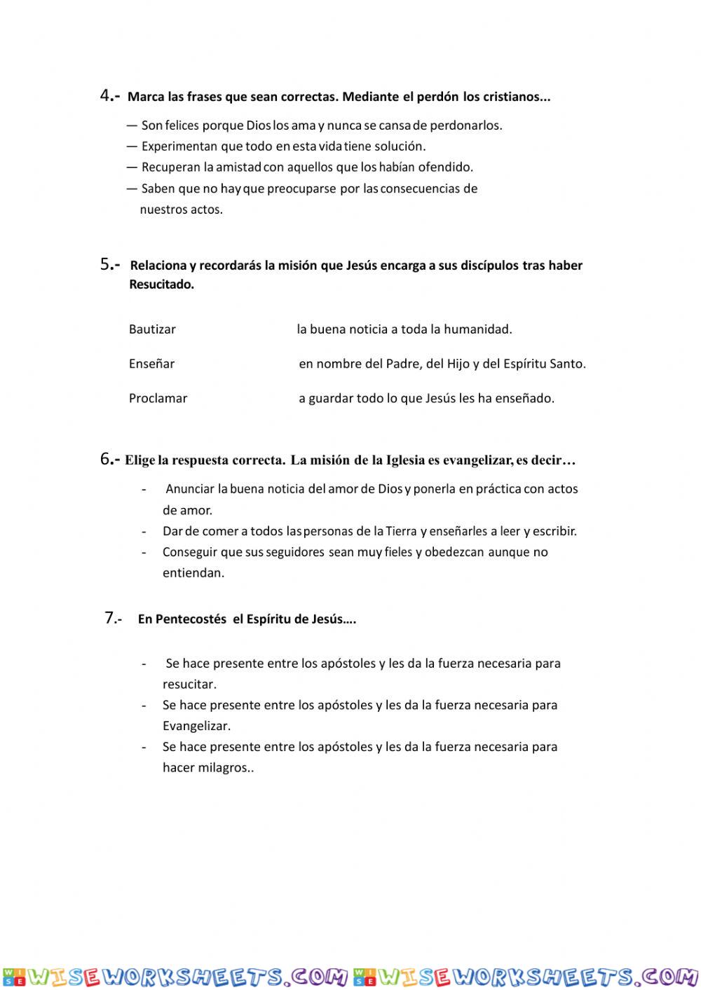 worksheet
