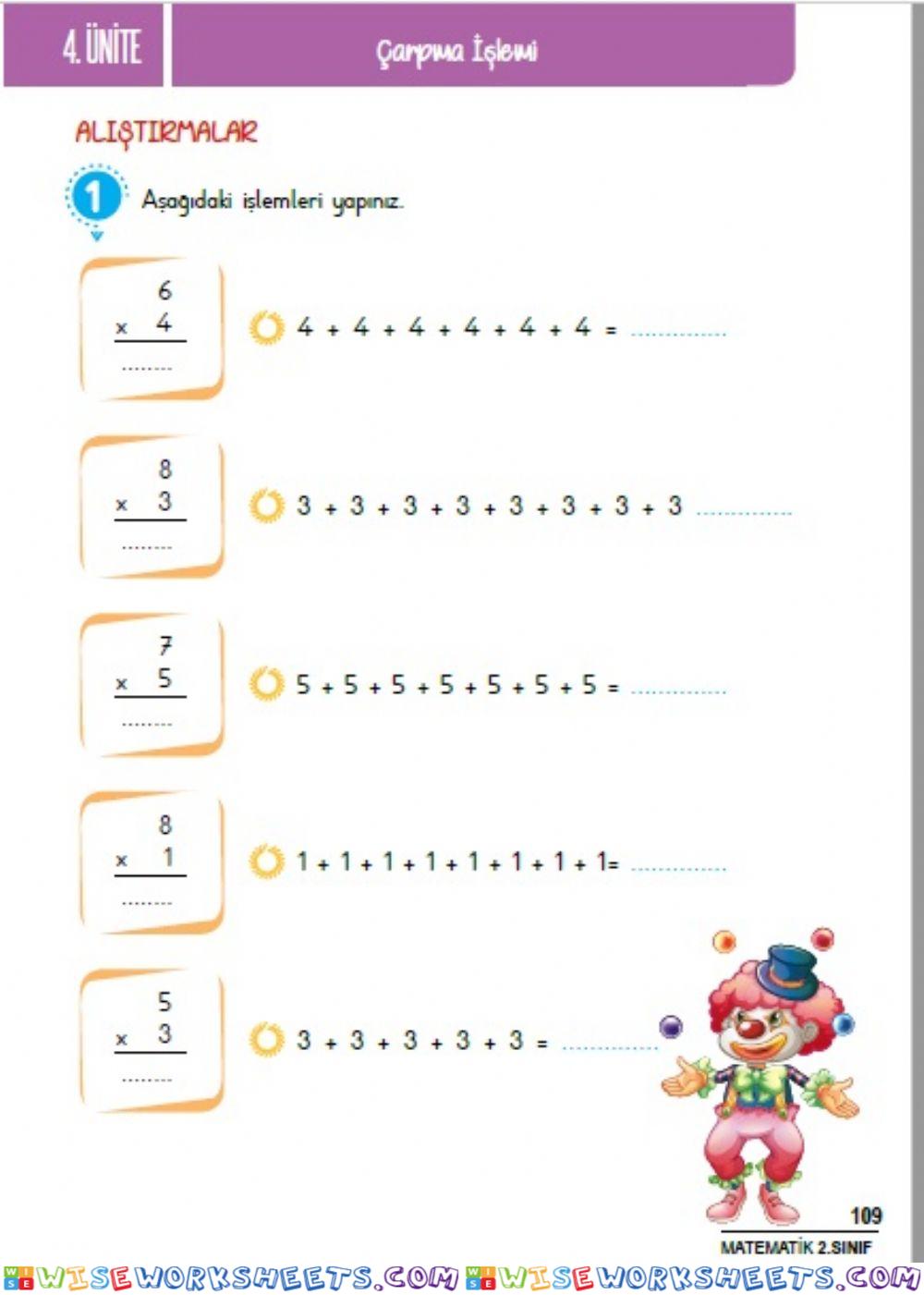 Matematik- Basit Çarpma İşlemi