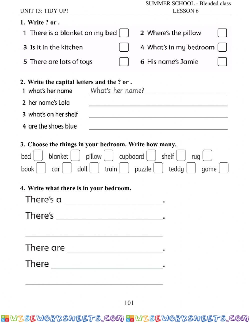 worksheet