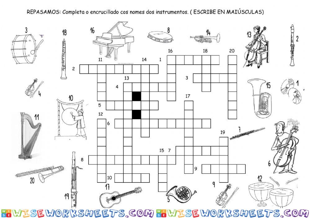 Encrucillado: Instrumentos musicais