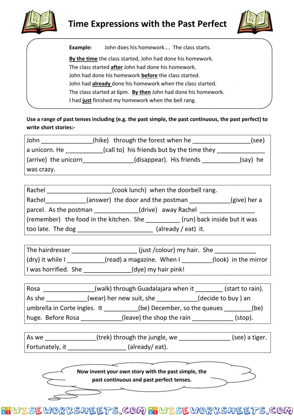Short stories past tenses