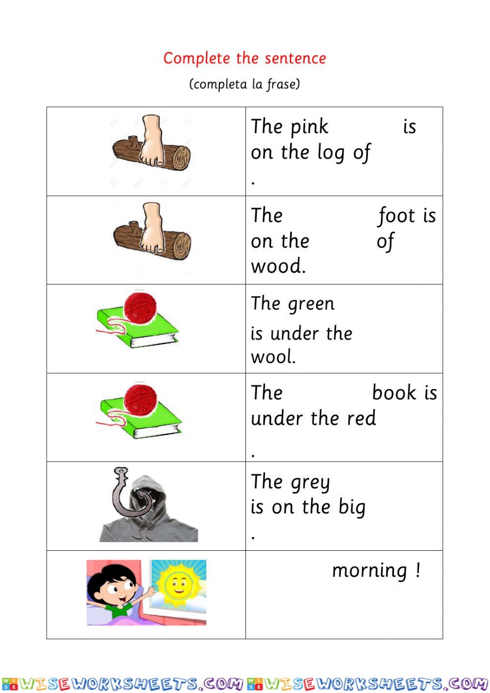 worksheet