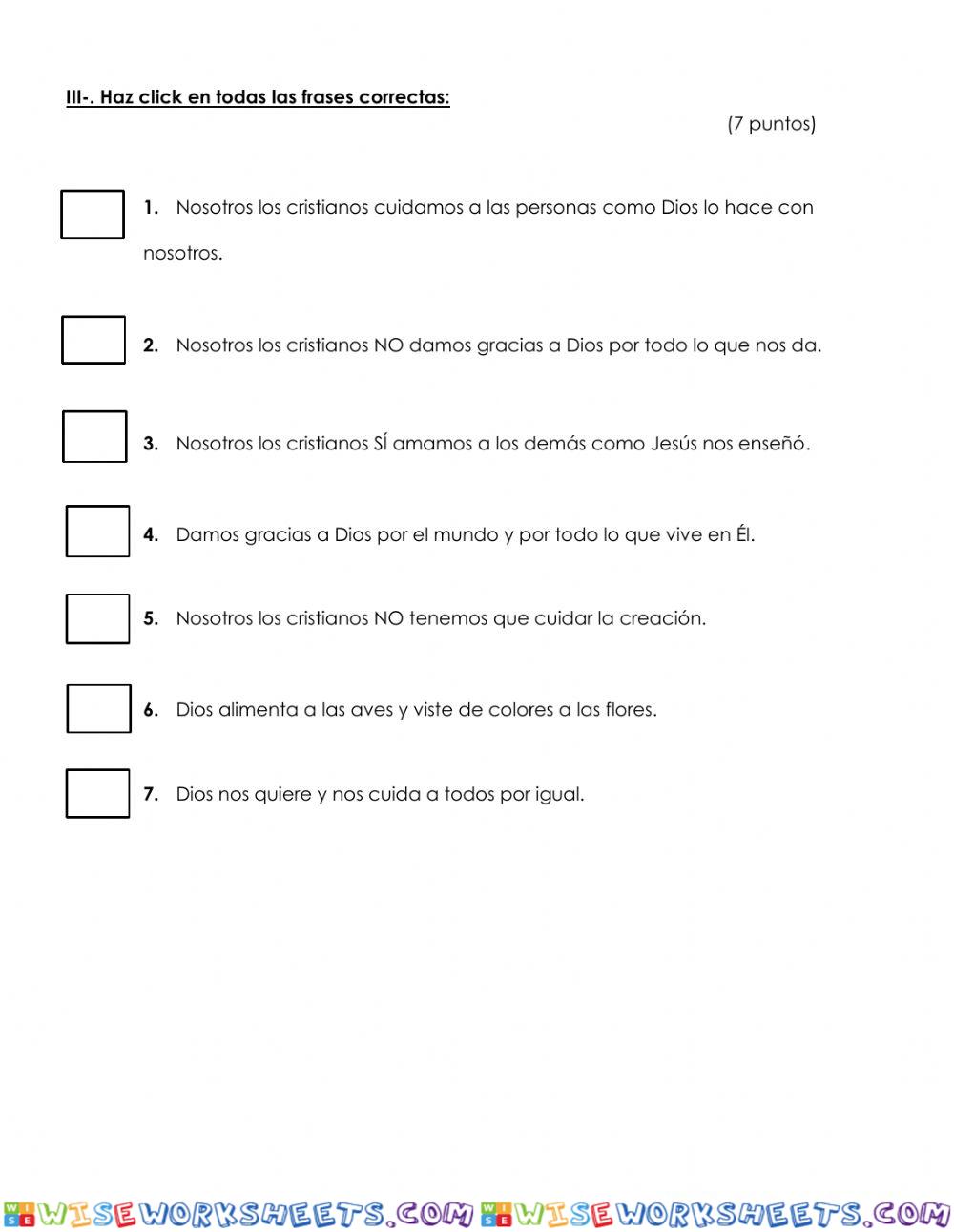 worksheet