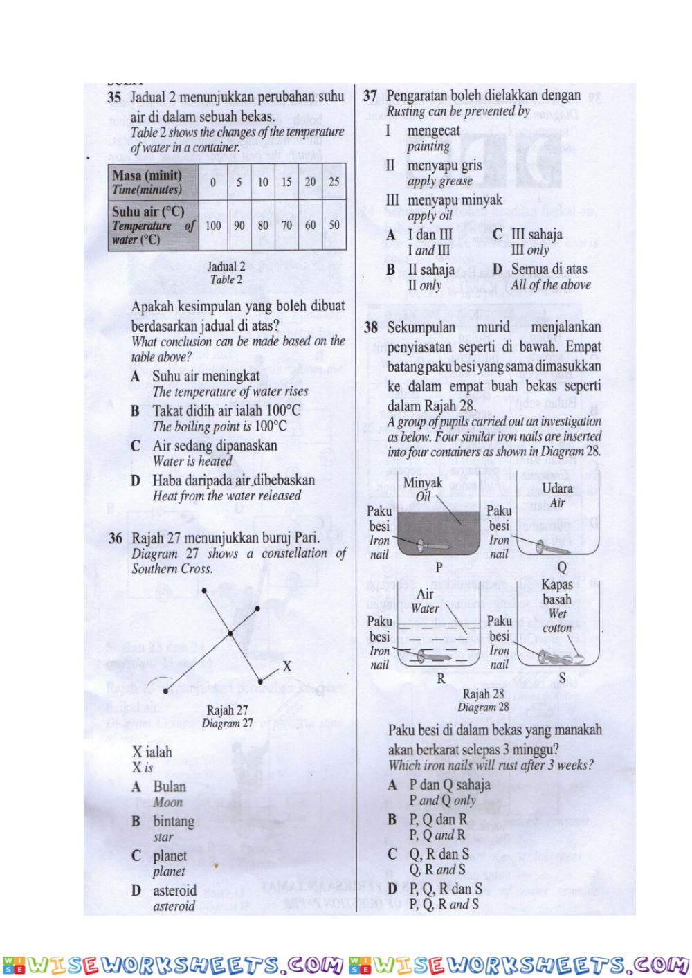 worksheet