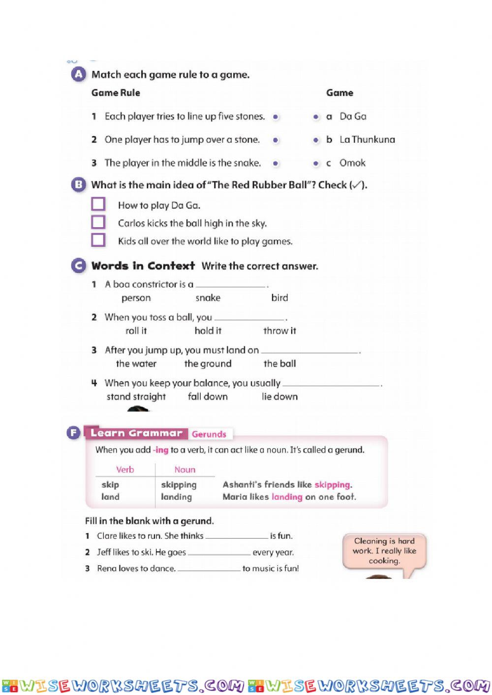 worksheet