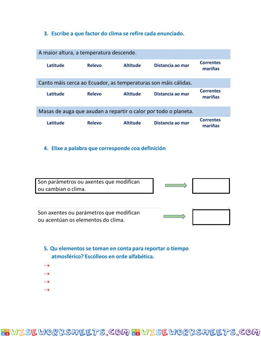 worksheet