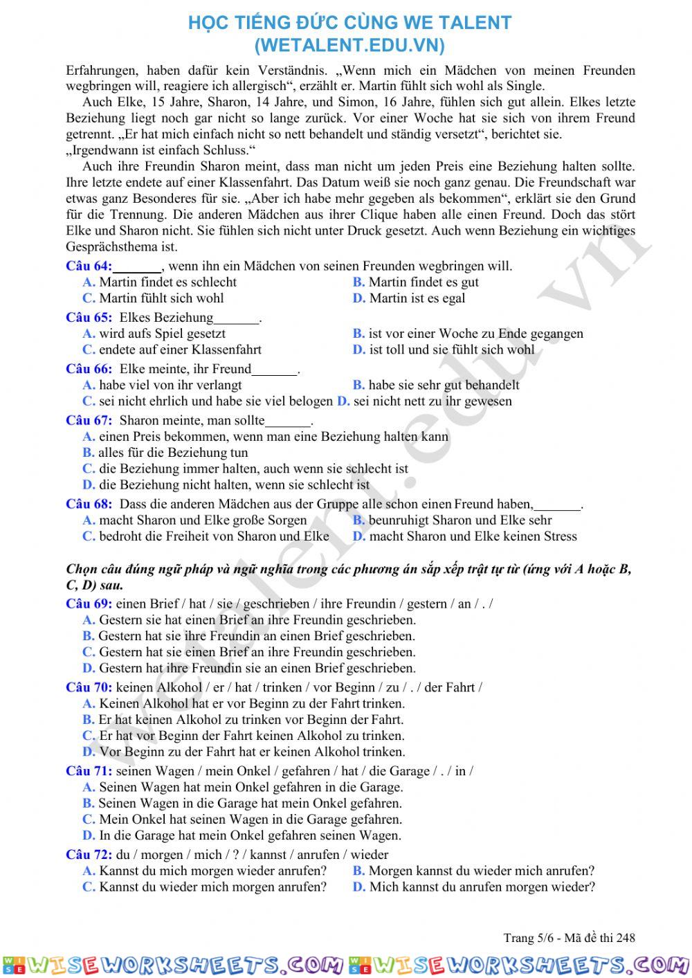 worksheet