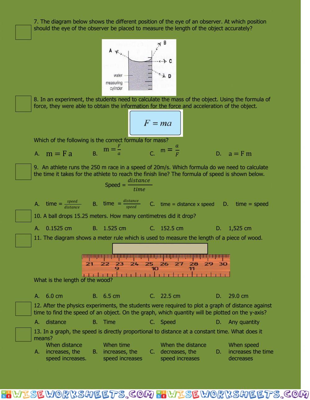 worksheet