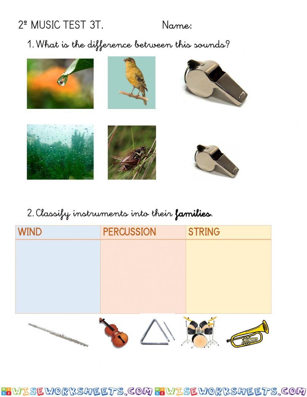 Music test 2º Units 5 & 6