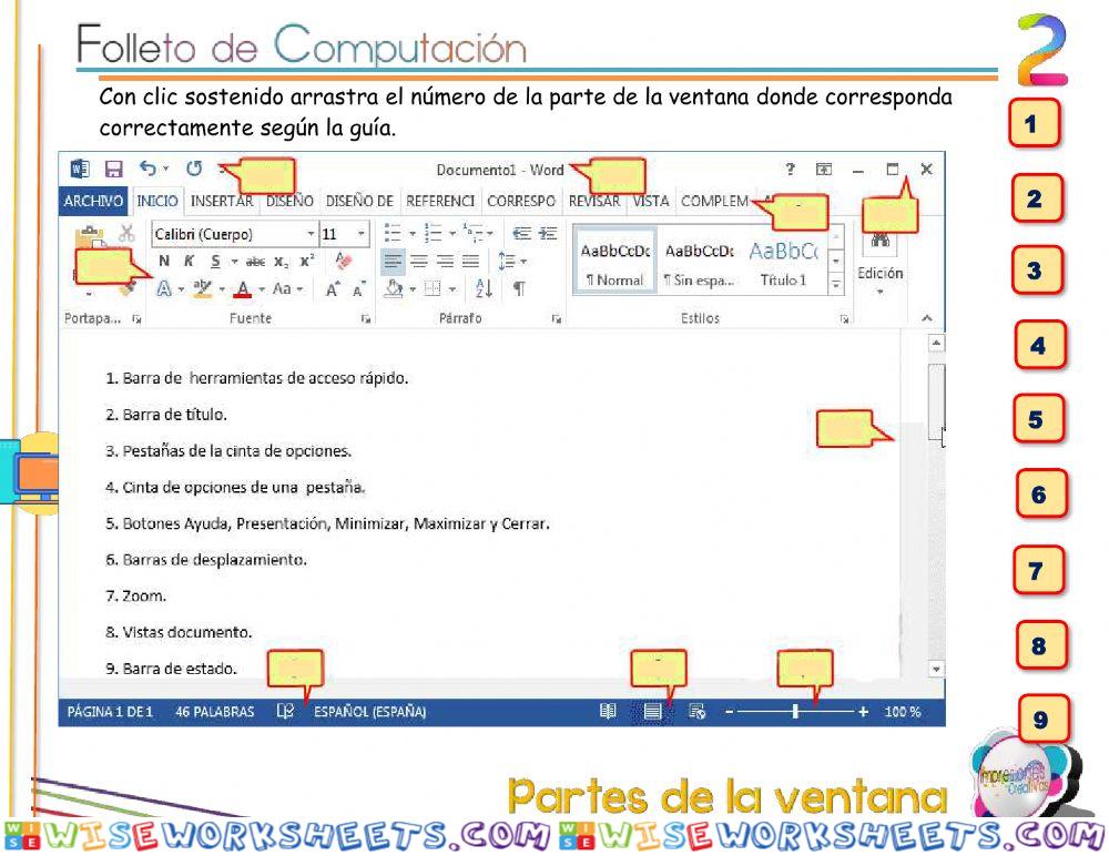 Actividad Partes de Word