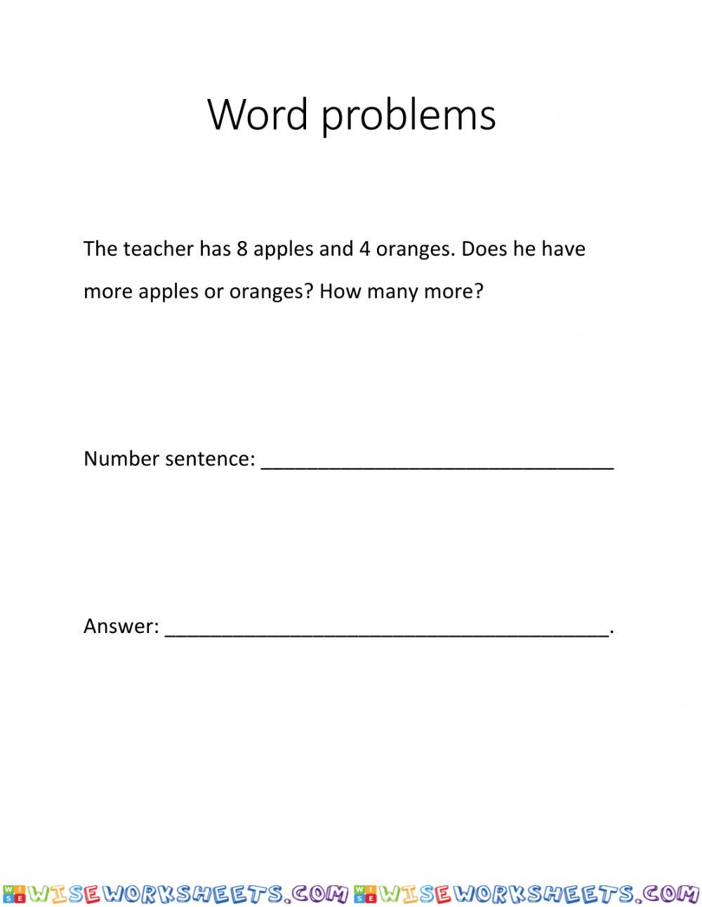 Word Problems - 17