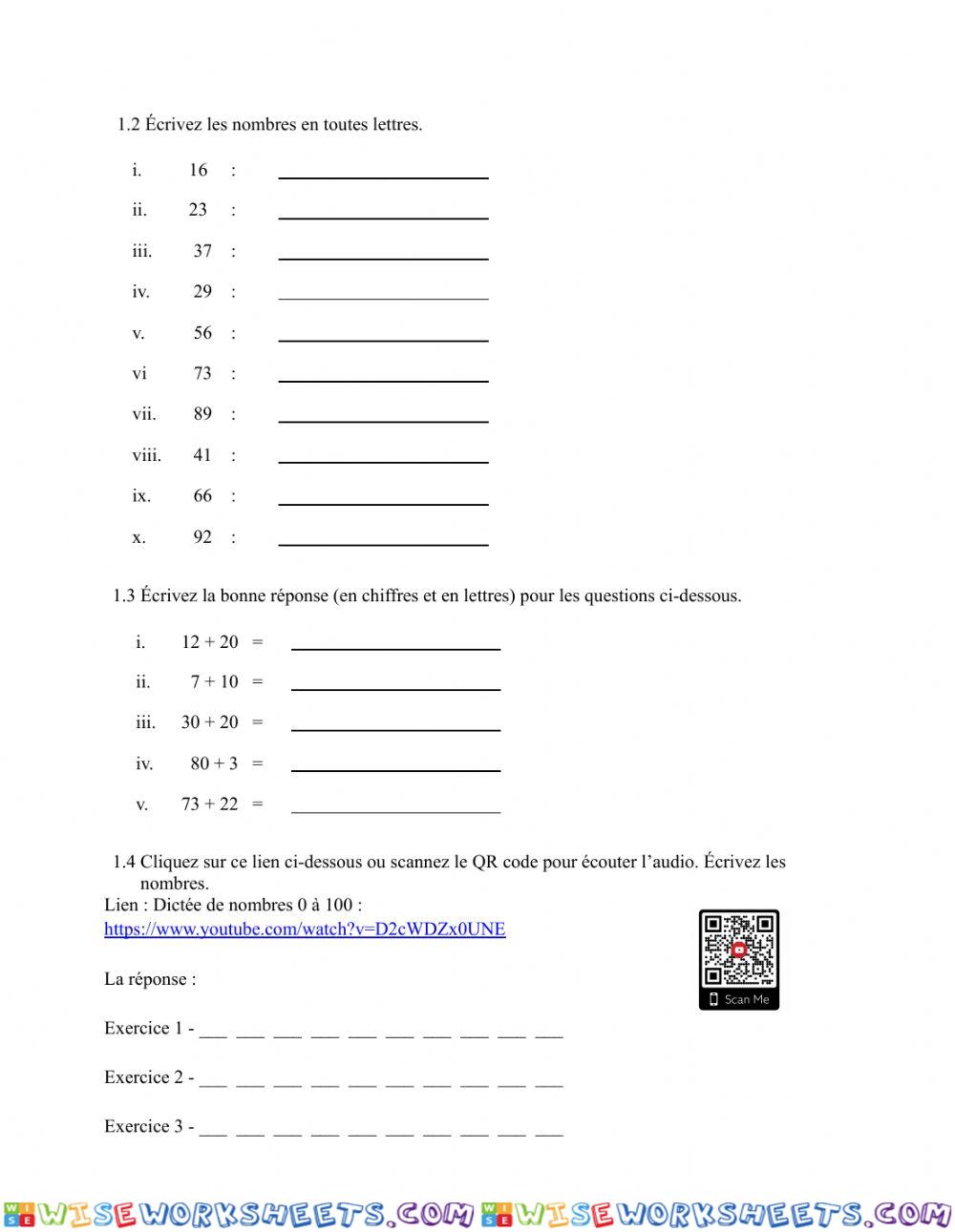 worksheet