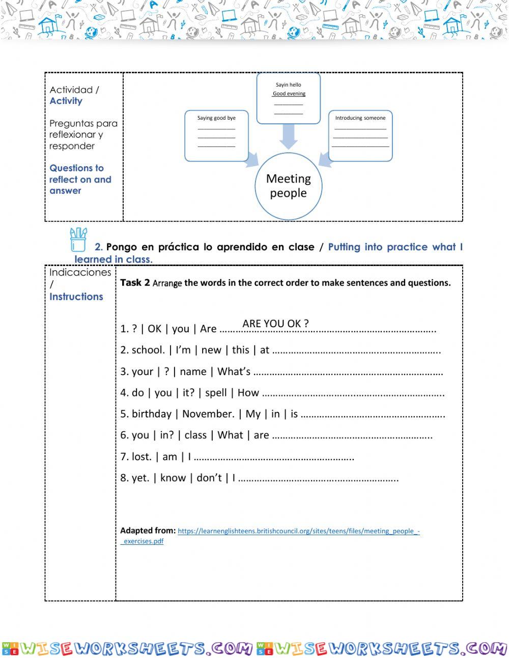 worksheet