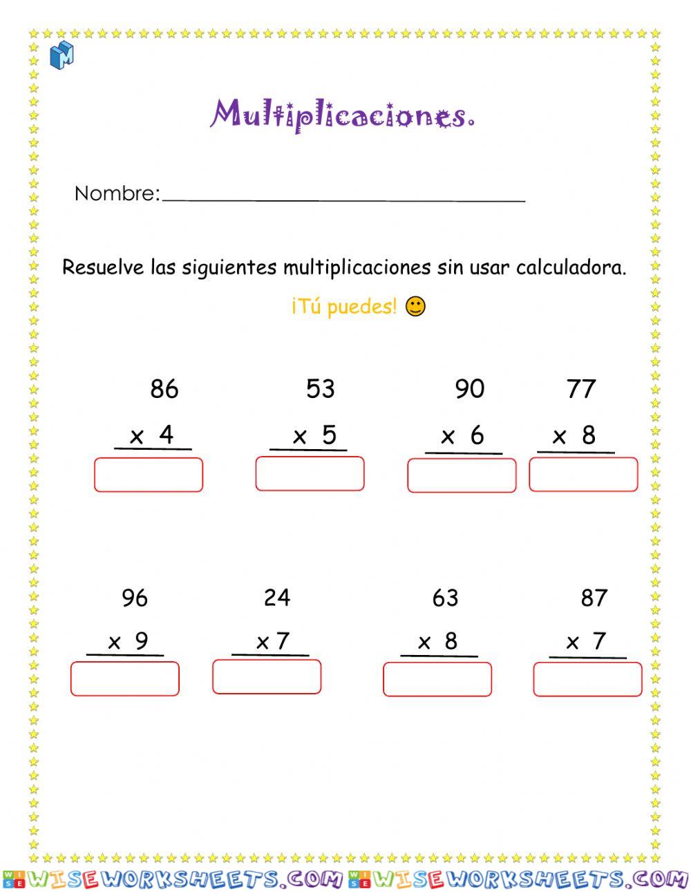 Multiplicaciones