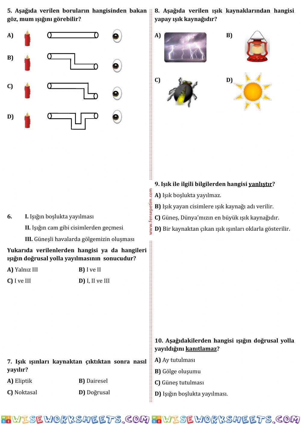 worksheet