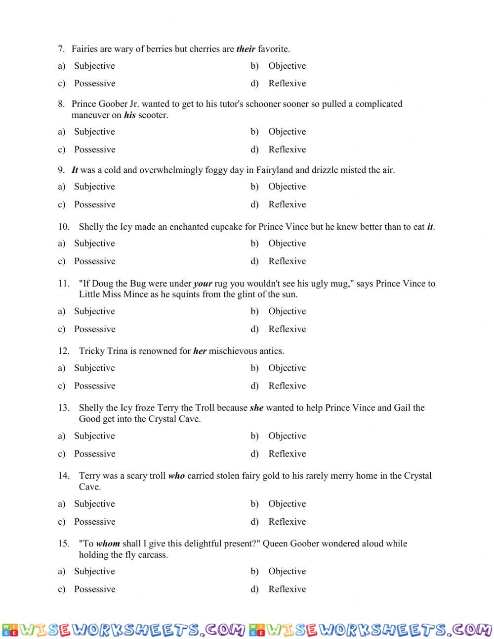 worksheet