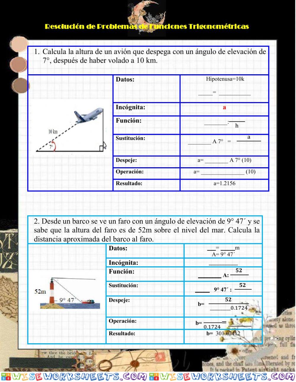 Funciones trigonométricas proyecto