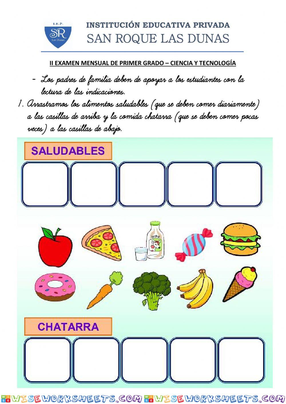 Examen mensual de Ciencia