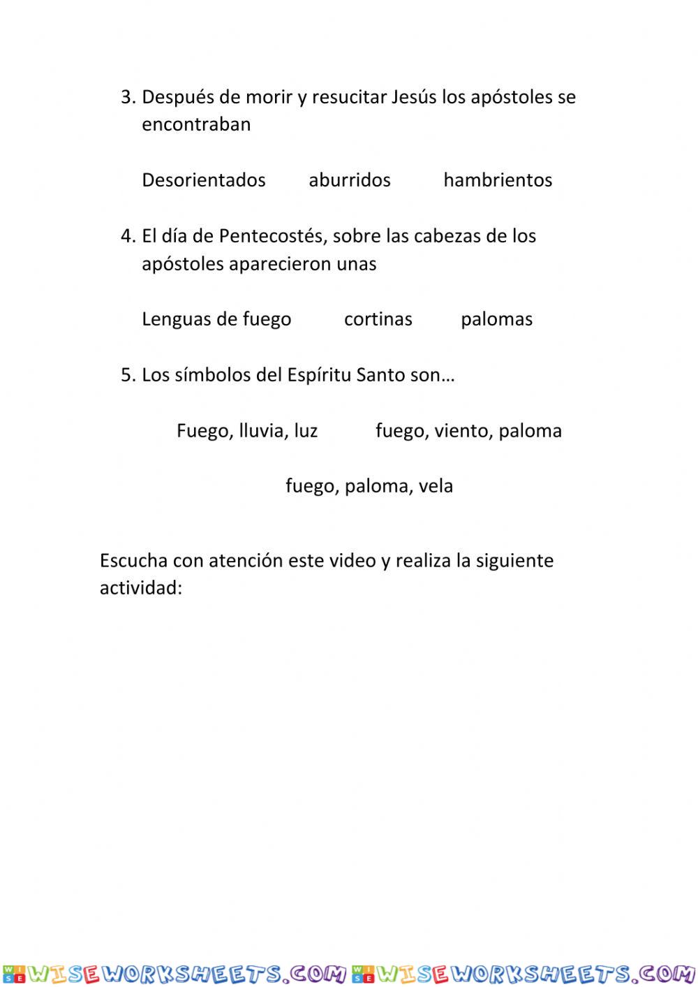 worksheet