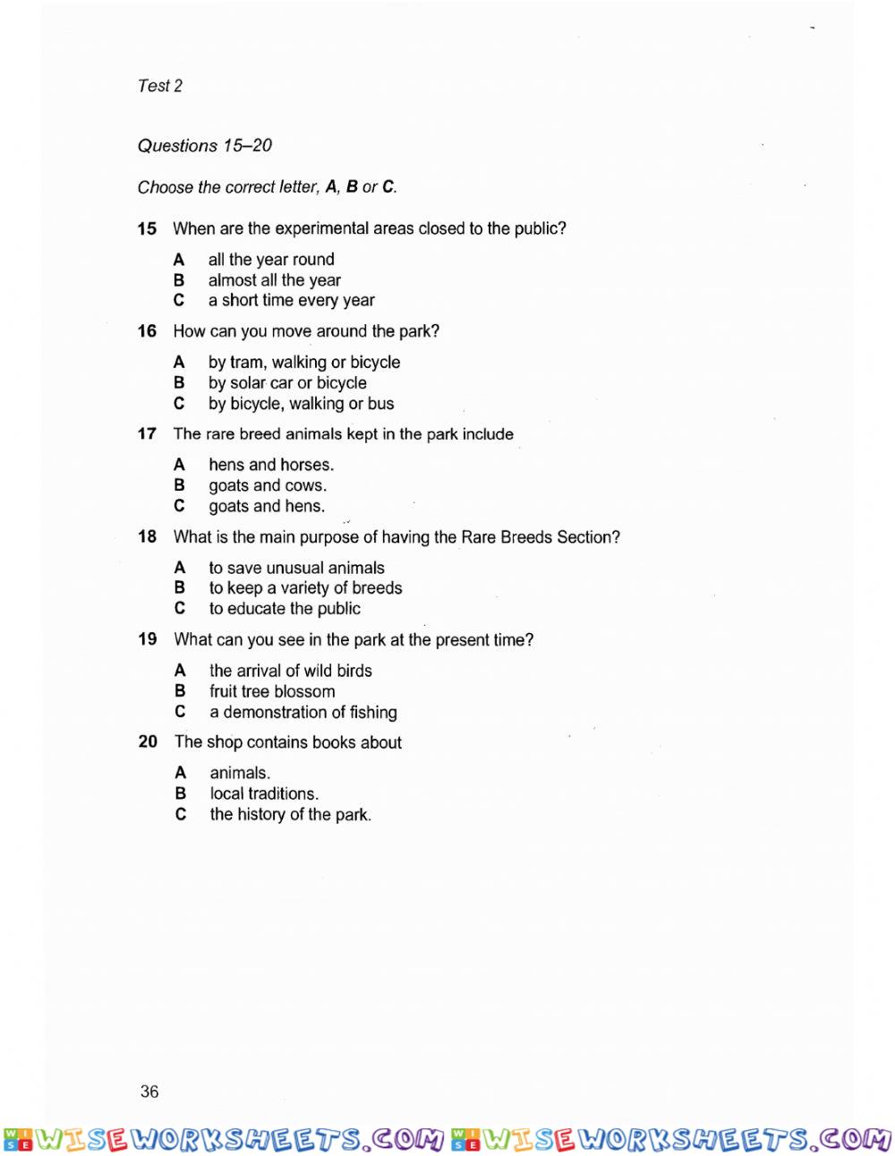 worksheet