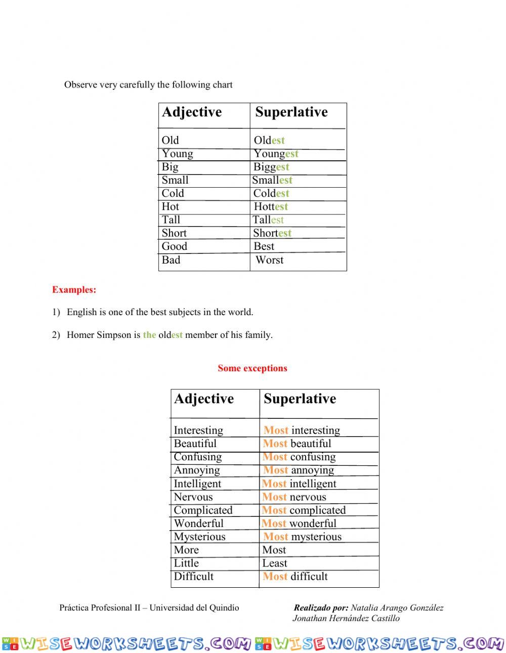 worksheet