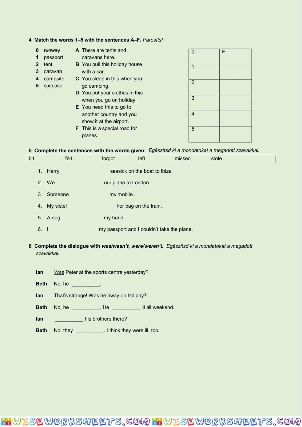 worksheet