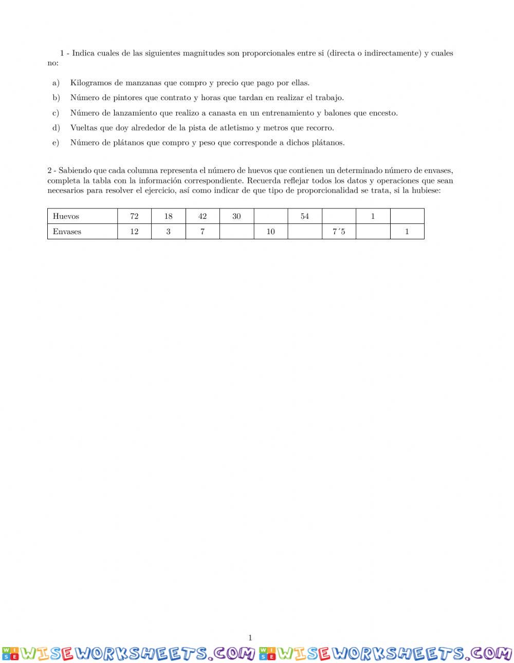 Proporcionalidad (Hoja de prueba)