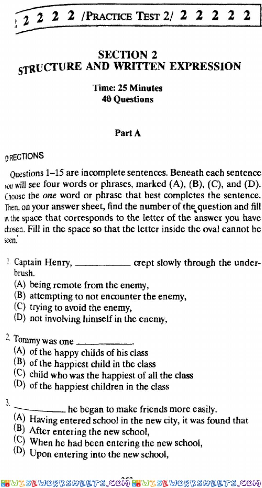 Toefl mock test 14