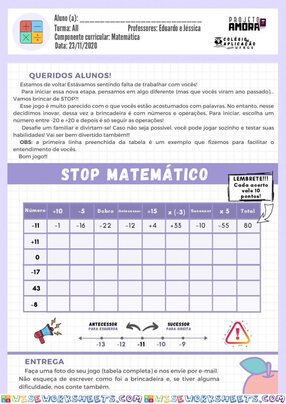 Stop matemático