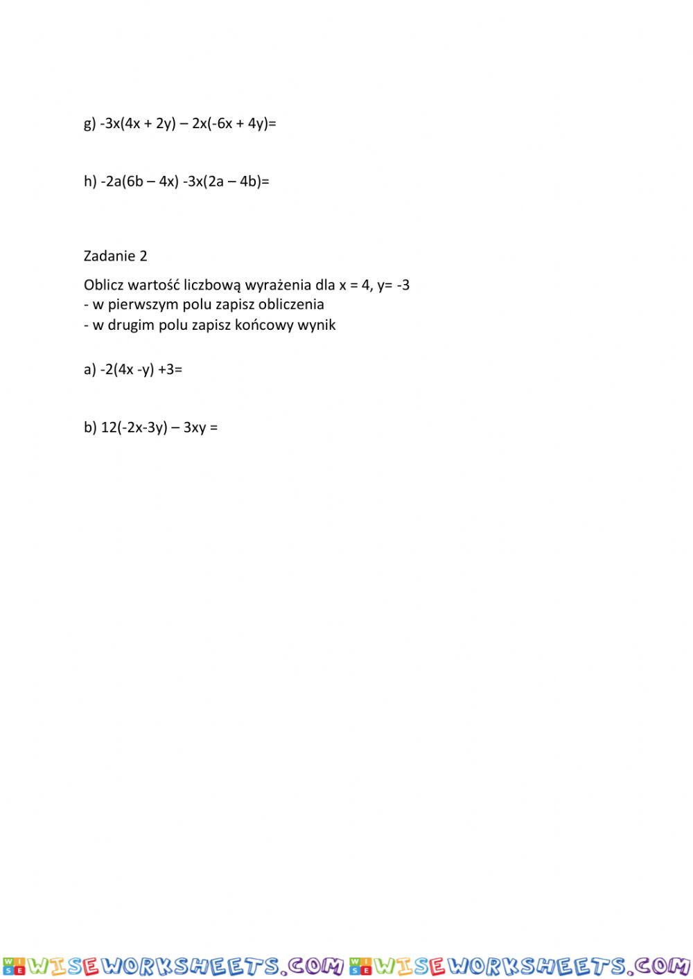 worksheet