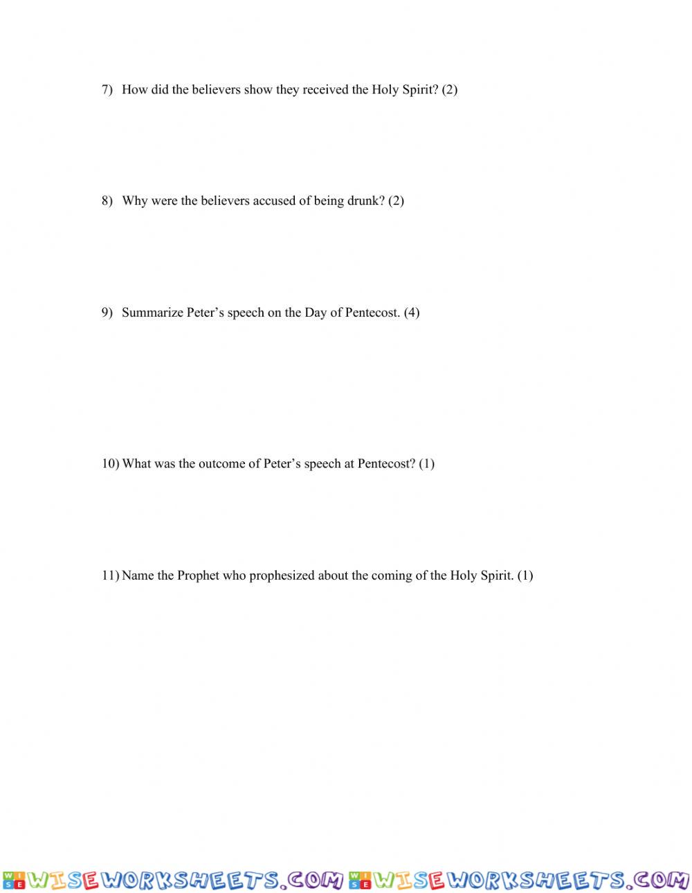 worksheet