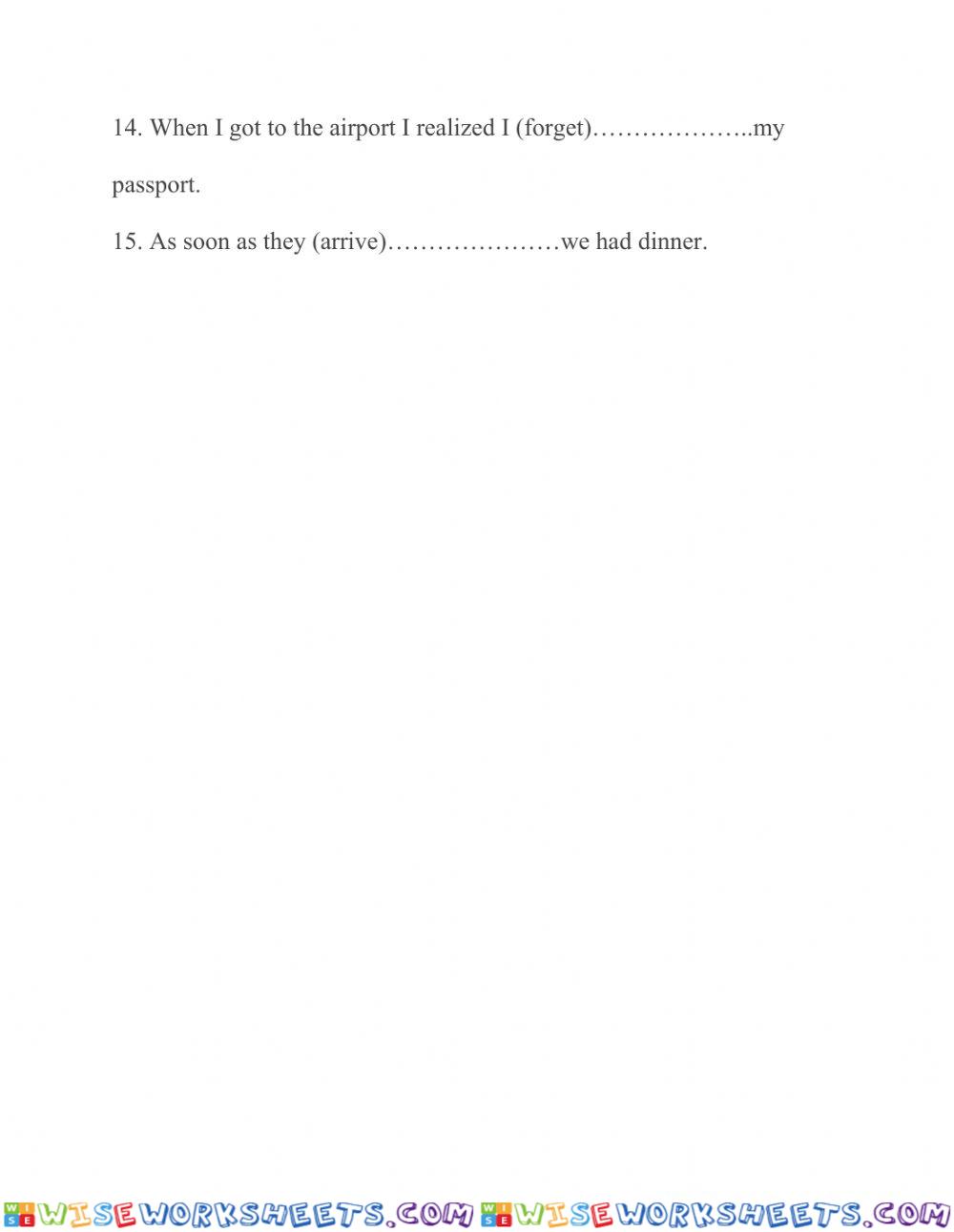 worksheet