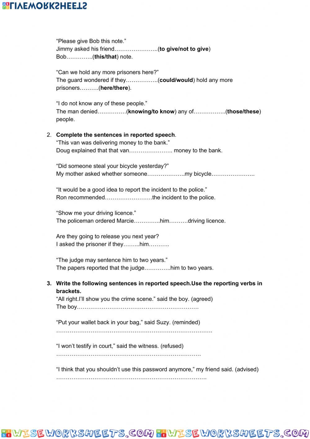 worksheet