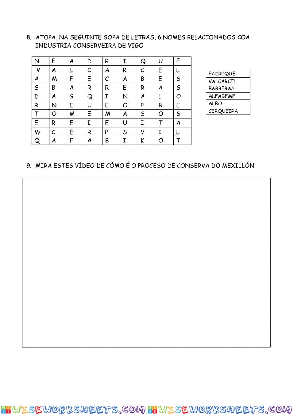 worksheet