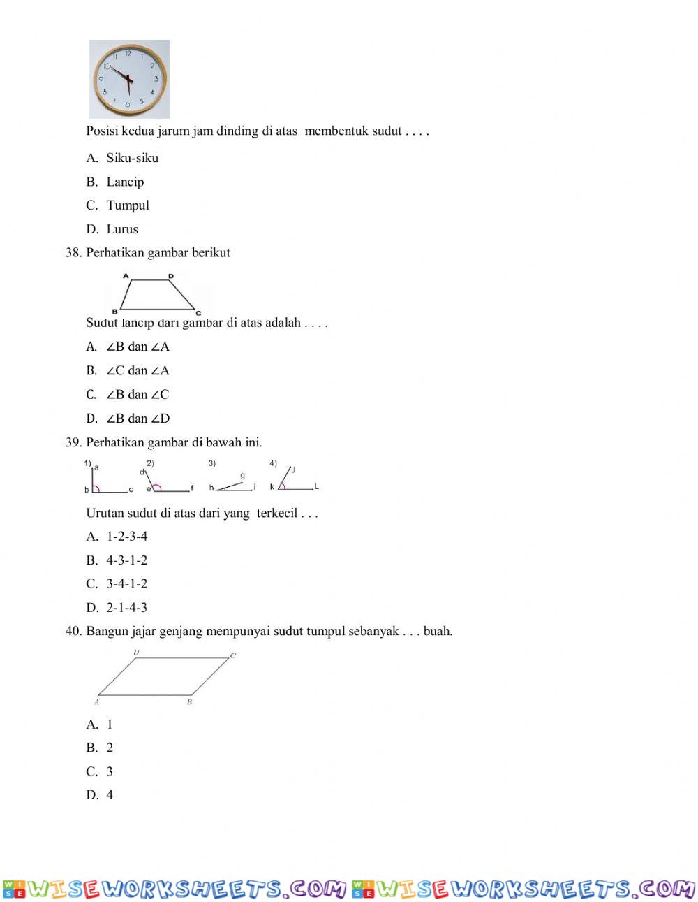 worksheet