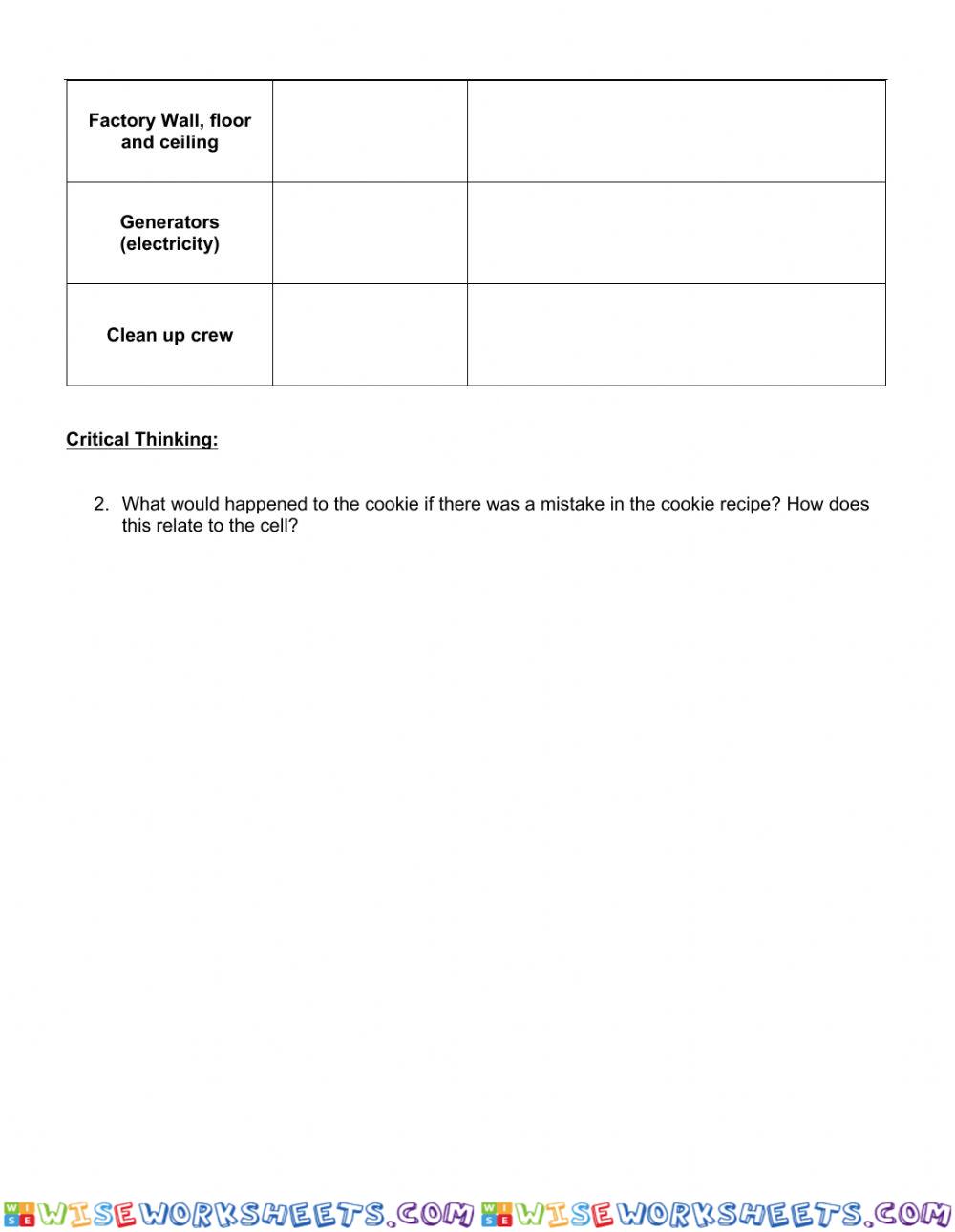 worksheet