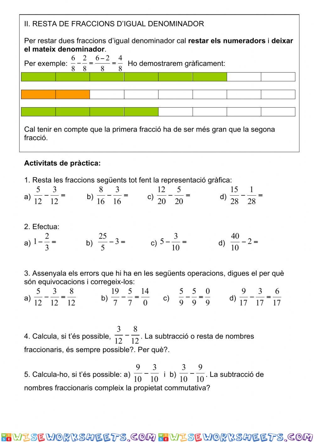 worksheet